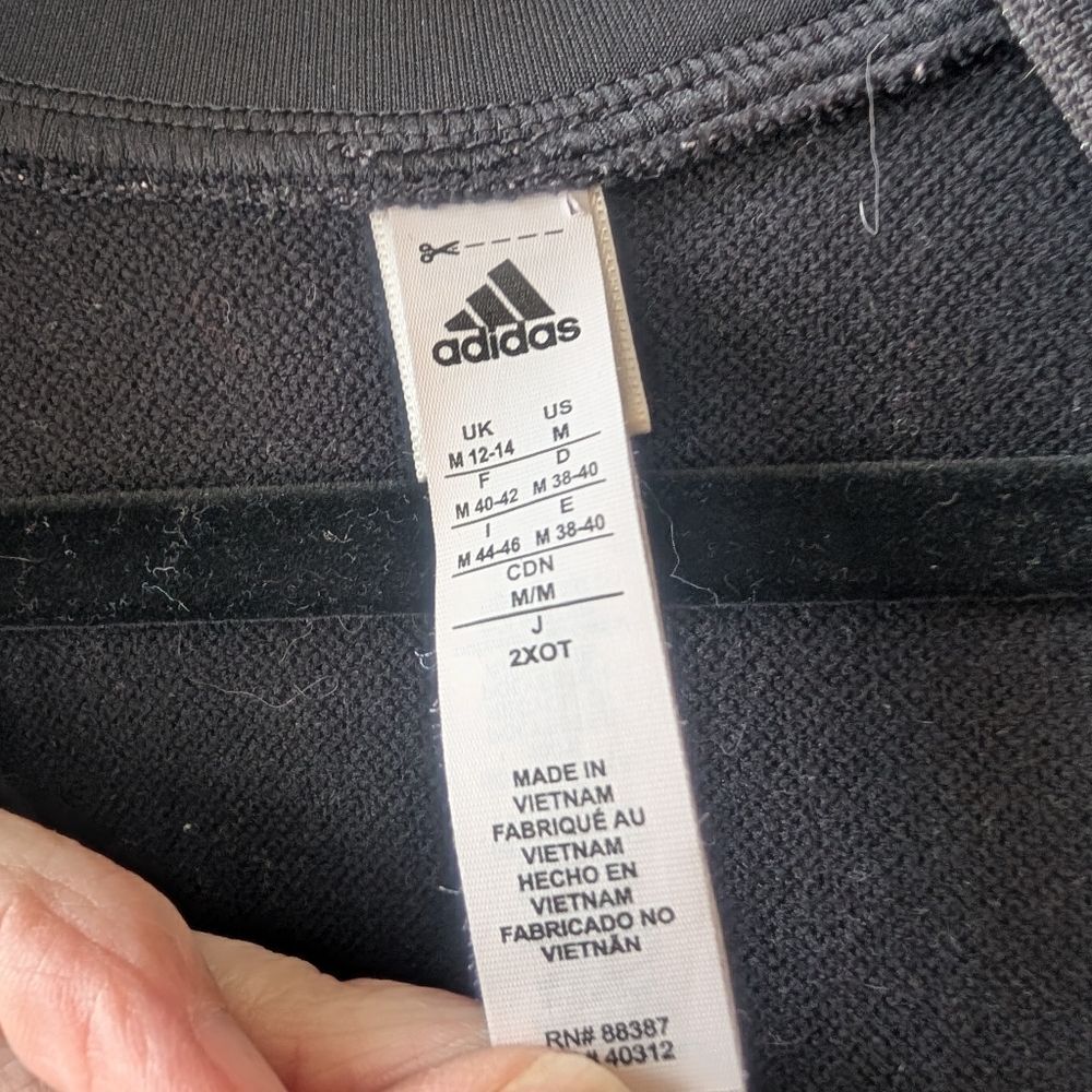 Adidas Women's Trans Pullover Hoodie Climawarm Black Size Medium - Picture 5 of 6